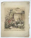 Dessin humoristique by Francisque Poulbot, Encre de Chine et pastel sur papier, sold Apr 2024