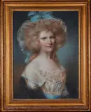 Portrait de femme en buste by John Russell, 1789, Pastel, sold Mar 2024