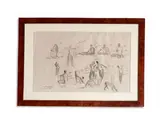 Études de personnages by André Maire, Crayon sur papier, sold Mar 2024