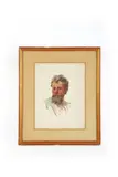 Portrait d’homme barbu by Philibert Florence, Aquarelle sur papier, sold Jan 2026