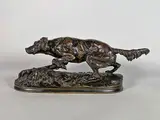 Chien épagneul (Sultan) by Pierre-Jules Mêne, Epreuve en bronze à patine brun nuancé, sold Feb 2024