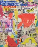 Rue de l’Ouest » by Jacques de la Villeglé, 1971, Affiche lacérée, arrachée, marouflée sur toile, sold Nov 2023
