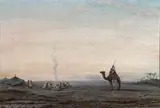 Le campement arabe by Paul Pascal, Aquarelle signée en bas vers la droite, sold May 2023