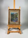 Paysage lacustre by Paul Rebeyrolle, Pastel sur papier signé en bas à droite, sold May 2023