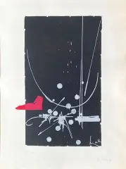 Sans titre by Georges Mathieu, Lithographie signée en bas à droite et justifiée, sold May 2023