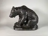 Ours brun by Edward Kemeys, Epreuve en bronze à patine brun nuancé, sold Apr 2023