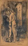 Le baiser by Théophile Steinlen, Pastel, sold Apr 2026