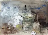 Nature morte by Jean Jansem, Gouache sur papier, sold Jun 2017