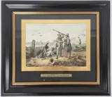 La prise et la surprise by Victor Adam, Lithographie rehaussée à l'aquarelle sur papier, sold Jul 2026
