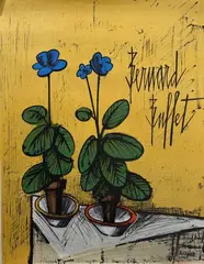 Les Primevères by Bernard Buffet, Affiche lithographiée ( procédé Moulot), sold Jul 2026