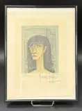 Petite tête de femme by Bernard Buffet, Lithographie, sold Jul 2026