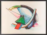 Composition géométrique by Jean-Claude Farhi, vers 1990, Lithographie signée et numérotée, sold Jun 2026