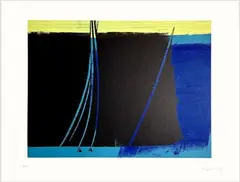 T 1976-R10, 1976-1978 by Hans Hartung, Lithographie sur papier Arches d'après le tableau T, sold Jun 2026