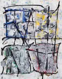 Sans titre by Jean Paul Riopelle, 1973, acrylic on paper on canvas, sold May 2025