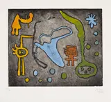 Série II: One plate by Joan Miró, 1953, etching and aquatint on Arches wove paper, sold Apr 2025