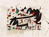 Barcelona I by Joan Miró, colour lithograph on paper, sold Apr 2025