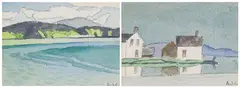 Two watercolours by A. J. Casson, watercolours on paper, sold Apr 2025