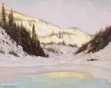 Gold Country by Frank Hans Johnston, oil on board, sold Apr 2025