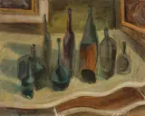 Still Life by Walter Yarwood, oil on canvas board, sold Mar 2025