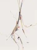 To Touch the Sick by Alex Janvier, gouache on paper, sold Mar 2025