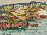 Brigus (Newfoundland) by Henri Leopold Masson, oil on canvas, sold Mar 2025