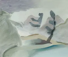 Morning Mist, Lookout Island by Toni Onley, 1984, oil on board, sold Mar 2025