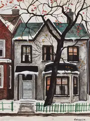 Old House on Sackville St. by John Kasyn, 1974, watercolour on paper, sold Mar 2025