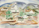 Newfoundland by Doris Jean McCarthy, watercolour on paper, sold Mar 2025