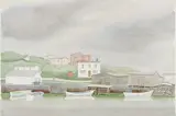 Scotch Mist at Ferryland by Doris Jean McCarthy, watercolour on paper, sold Mar 2025