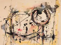 Mouth of Fire by William Ronald, 1952, watercolour on paper, sold Mar 2025