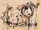 Mouth of Fire by William Ronald, 1952, watercolour on paper, sold Mar 2025
