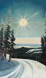 View from Cypress Mountain by Donald M. Flather, acrylic on board, sold Feb 2025