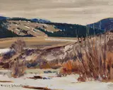 Ottawa River Valley by Frank Hans Johnston, 1945, oil on canvas board, sold Feb 2025