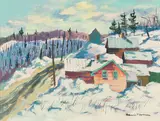 Masham, Que by Henri Leopold Masson, 1979, oil on canvas, sold Feb 2025