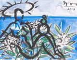 Badende by Stefan Szczesny, 2001, Aquarell und Gouache auf festem Papier, sold Dec 2018