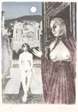 La Reine de Saba by Paul Delvaux, 1982, Farblithografie auf Velin, sold Dec 2017