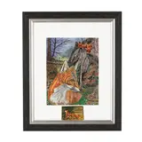 Fox and Kits by Sharon Densmore, Mixed media on paper, sold Aug 2026