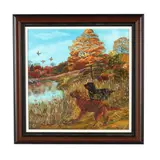 Two Setters on an Autumn Day by Sharon Densmore, Oil on canvas, sold Aug 2026