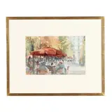 Lunch Time at the Tuileries by Paul Banning, Watercolor on paper, sold Aug 2026
