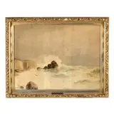 Coast of Penzance by G. Thompson, Watercolor on paper, sold Aug 2026