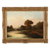 Banks of the Avon by Etty Horton, Oil on canvas, sold Aug 2026