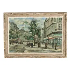 Place Saint-Denis by Andre Picot, Oil on canvas, sold Aug 2026