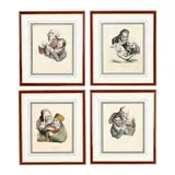 La Luxure / La Colère / L'Avance / L'Orgeuil (Four Works) by Louis-Léopold Boilly, Each a lithograph with hand-coloring, sold Aug 2026