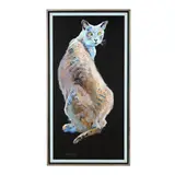 Cat by Dan Poole, Acrylic on canvas, sold Aug 2026