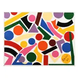 Large Colorful Abstract Painting by Sam Ezell, Oil on canvas, sold Aug 2026