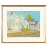 October Sunlight on Second Street by Claude Howell, Serigraph in colors, sold Jul 2026