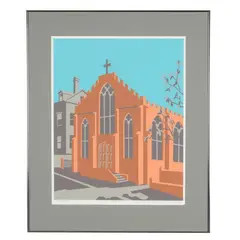 St. Thomas by Claude Howell, Serigraph in colors, sold Jul 2026
