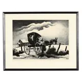Gateside Conversation by Thomas Hart Benton, Lithograph, sold Jul 2026