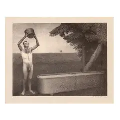 Sultry Night by Grant Wood, Lithograph on wove paper, sold Jul 2026