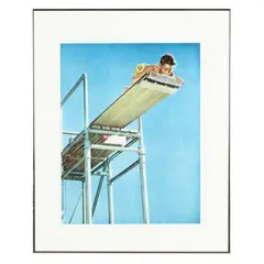 High Dive by Norman Rockwell, Collotype in colors on Bristol paper, sold Jul 2026